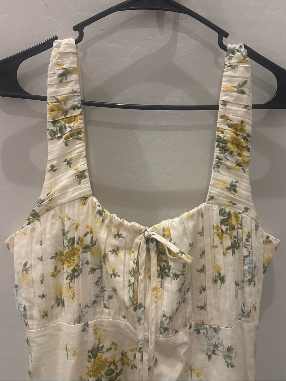 Caroline Constas Camille Print Floral Smocked Cottagecore Midi Dress - Picture 7 of 13